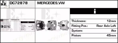 Тормозной суппорт EDR DC72878