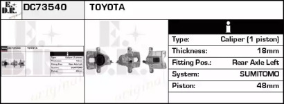 Тормозной суппорт EDR DC73540