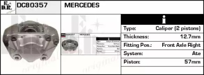 Тормозной суппорт EDR DC80357