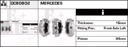 Тормозной суппорт EDR DC80802