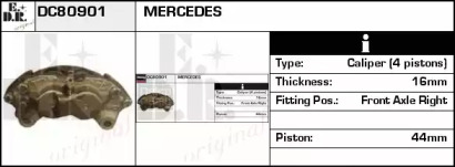 Тормозной суппорт EDR DC80901