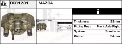 Тормозной суппорт EDR DC81231