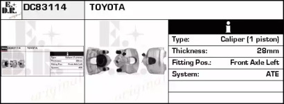 Тормозной суппорт EDR DC83114