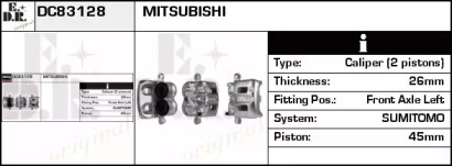 Тормозной суппорт EDR DC83128