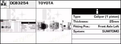 Тормозной суппорт EDR DC83254