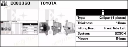 Тормозной суппорт EDR DC83360