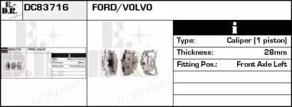 Тормозной суппорт EDR DC83716