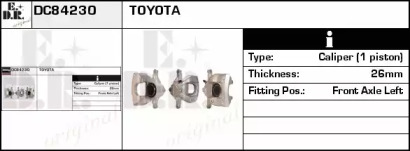 Тормозной суппорт EDR DC84230
