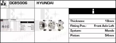 Тормозной суппорт EDR DC85006