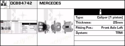 Тормозной суппорт EDR DC884742