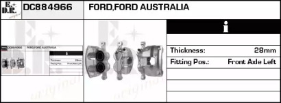 Тормозной суппорт EDR DC884966