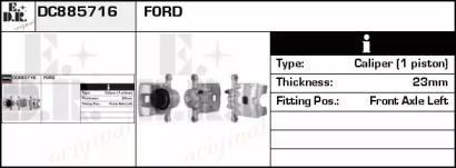 Тормозной суппорт EDR DC885716