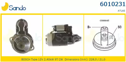 Стартер SANDO 6010231.0