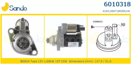 Стартер SANDO 6010318.1