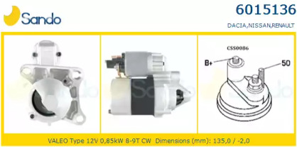 Стартер SANDO 6015136.0