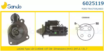 Стартер SANDO 6025119.0