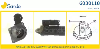 Стартер SANDO 6030118.2