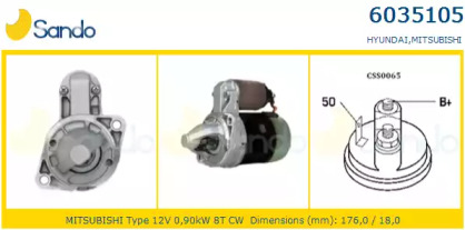 Стартер SANDO 6035105.0