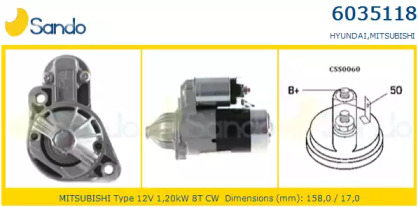 Стартер SANDO 6035118.0