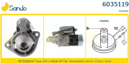 Стартер SANDO 6035119.0