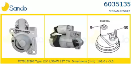 Стартер SANDO 6035135.0