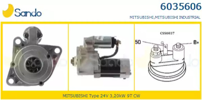 Стартер SANDO 6035606.0