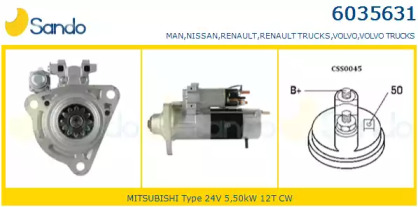 Стартер SANDO 6035631.1