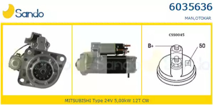 Стартер SANDO 6035636.1