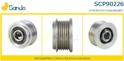 Ременный шкив SANDO SCP90226.0
