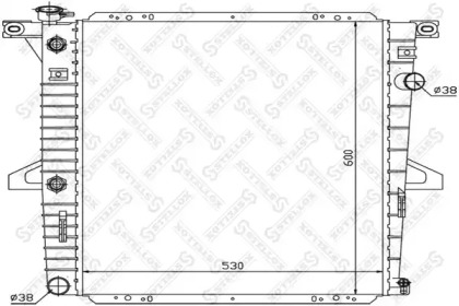 Радиатор, охлаждение двигателя STELLOX 10-25788-SX