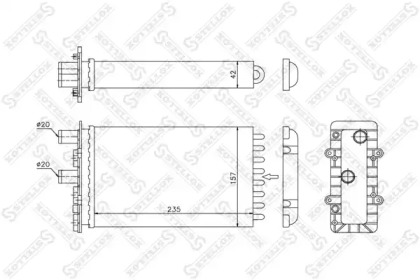 Теплообменник, отопление салона STELLOX 10-35079-SX