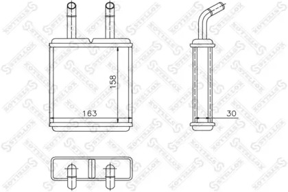 Теплообменник, отопление салона STELLOX 10-35133-SX