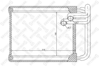 Теплообменник, отопление салона STELLOX 10-35147-SX