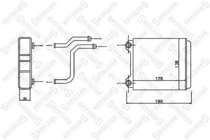 Теплообменник, отопление салона STELLOX 10-35151-SX