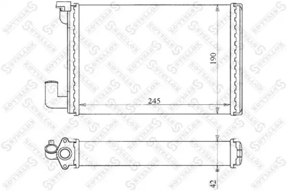 Теплообменник, отопление салона STELLOX 10-35175-SX