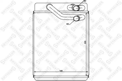 Теплообменник, отопление салона STELLOX 10-35192-SX