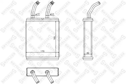 Теплообменник, отопление салона STELLOX 10-35199-SX