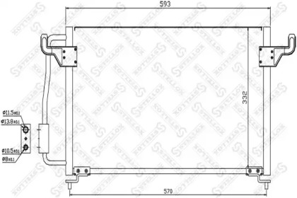 Конденсатор, кондиционер STELLOX 10-45046-SX