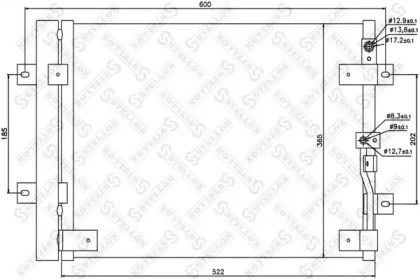 Конденсатор, кондиционер STELLOX 10-45279-SX