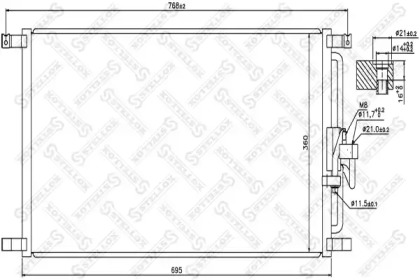 Конденсатор STELLOX 10-45285-SX