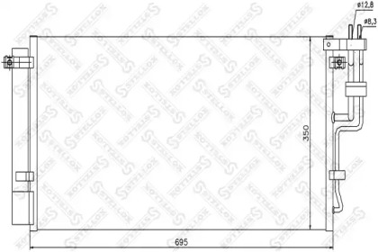 Конденсатор STELLOX 10-45387-SX