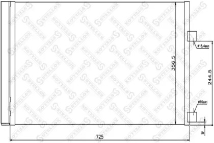 Конденсатор, кондиционер STELLOX 10-45400-SX