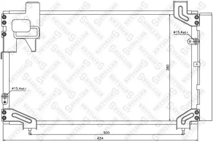 Конденсатор, кондиционер STELLOX 10-45570-SX