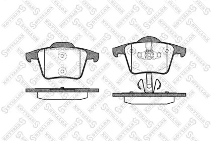 Комплект тормозных колодок STELLOX 1055000-SX