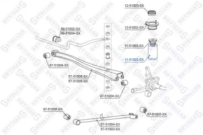 Защитный колпак / пыльник STELLOX 11-51002-SX