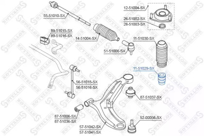 Буфер STELLOX 11-51029-SX