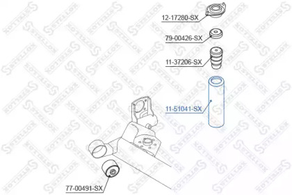 Защитный колпак / пыльник STELLOX 11-51041-SX