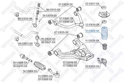 Защитный колпак / пыльник STELLOX 11-53029-SX