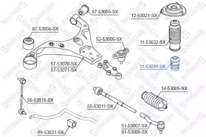 Буфер STELLOX 11-53031-SX