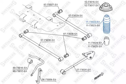 Защитный колпак / пыльник STELLOX 11-73022-SX